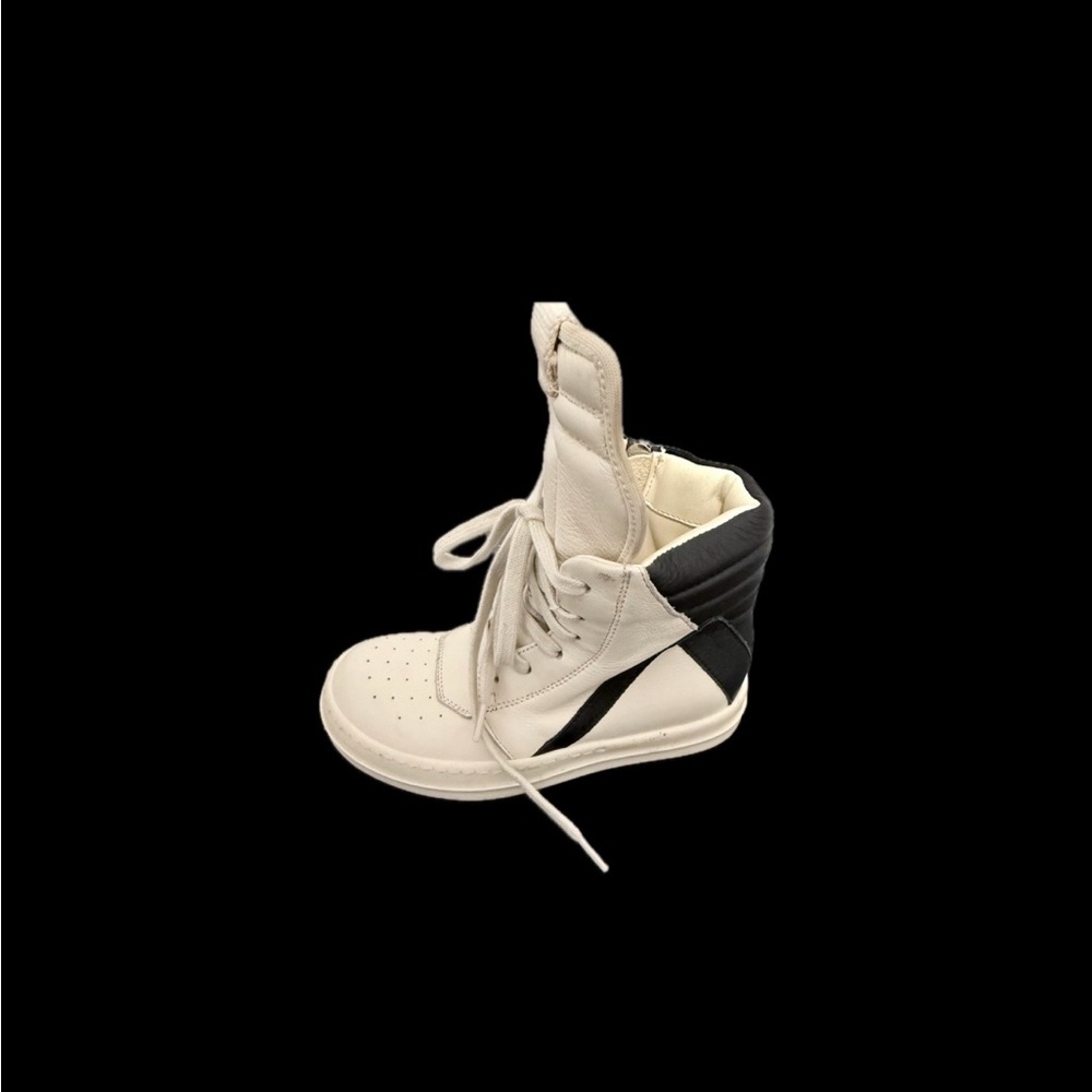 RICK OWENS KIDS Size EU28/US 11 Geobasket leather high-top sneakers - Picture 10 of 15
